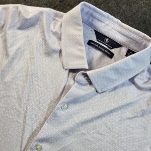 Hart Schaffner Marx Hartsoft Luxury Cotton Short-Sleeved Button-up Shirt XL AOP